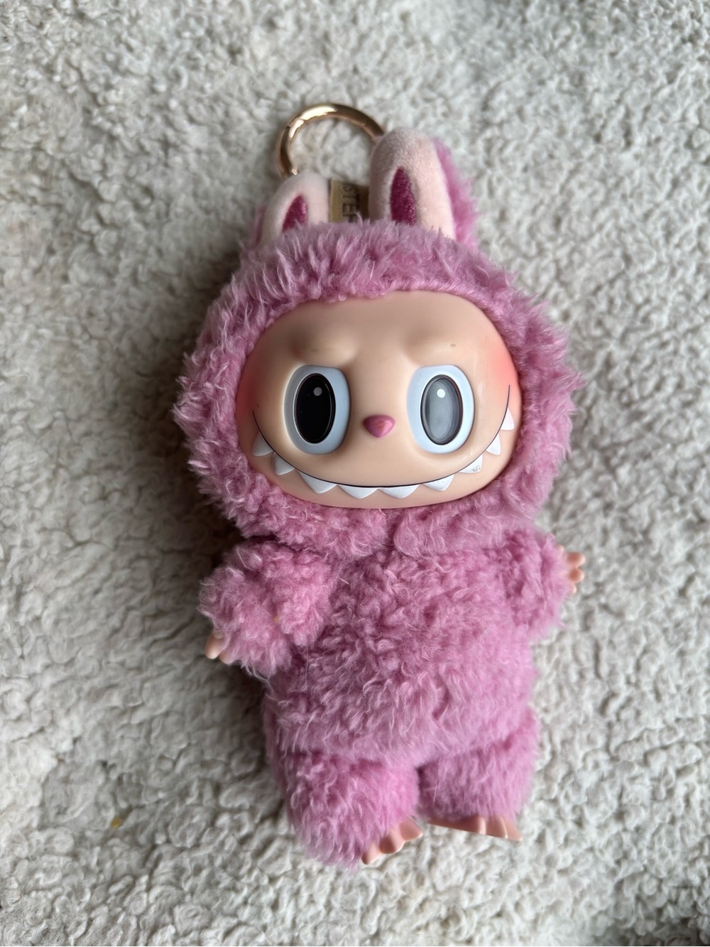 Authentic Pop Mart Labubu Exciting Macaron Lychee Berry The Monsters Pink Plush